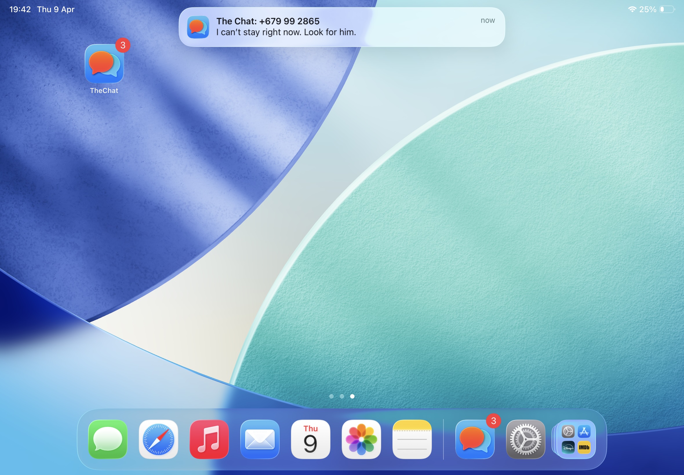TheChat gameplay screenshot - Notifications