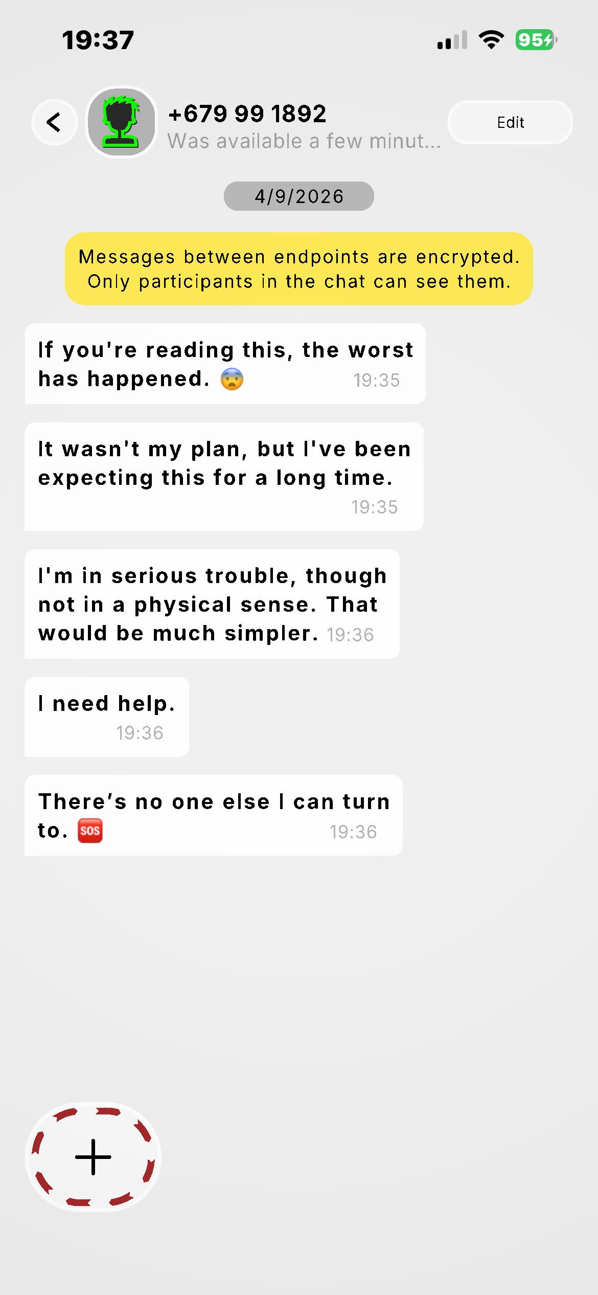 TheChat gameplay screenshot - Receive Messages