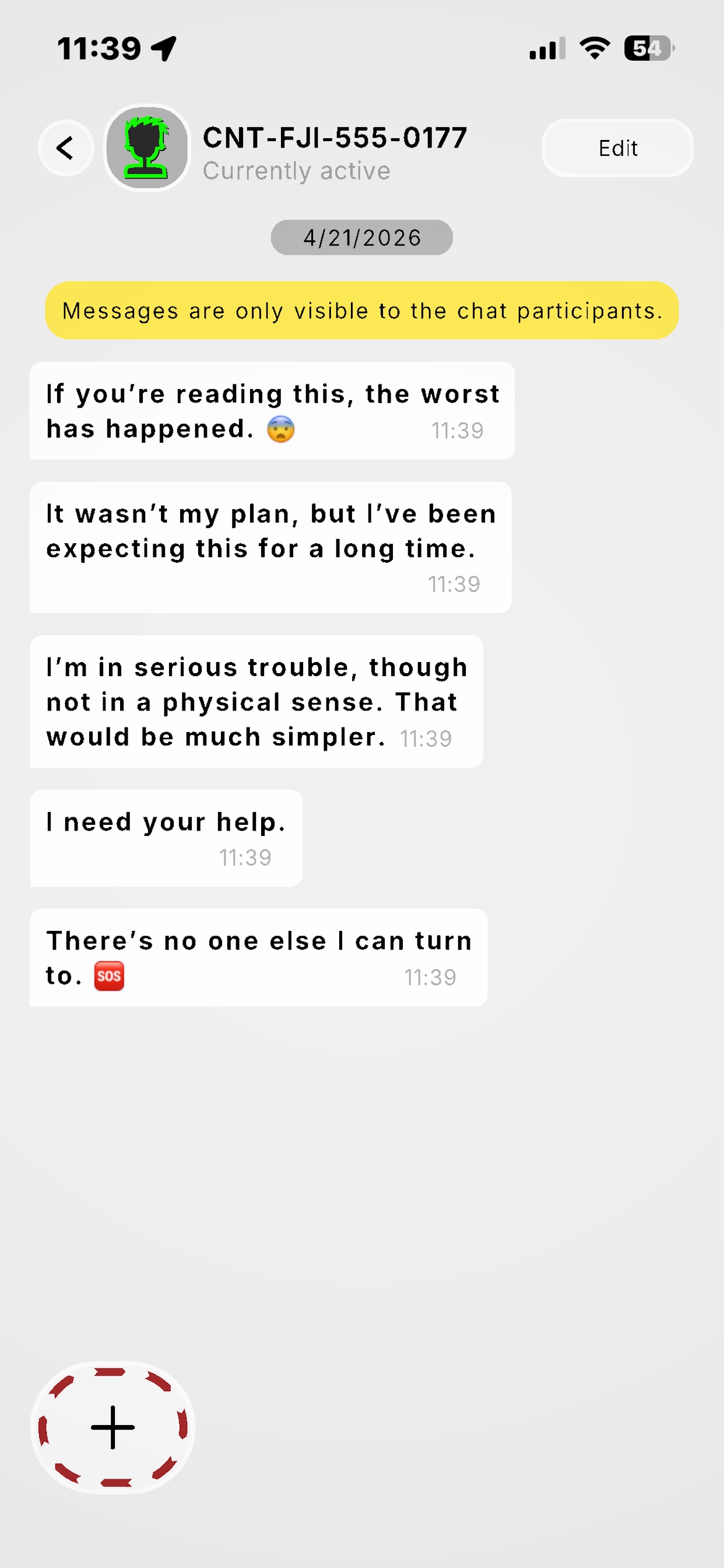 TheChat gameplay screenshot - Receive Messages